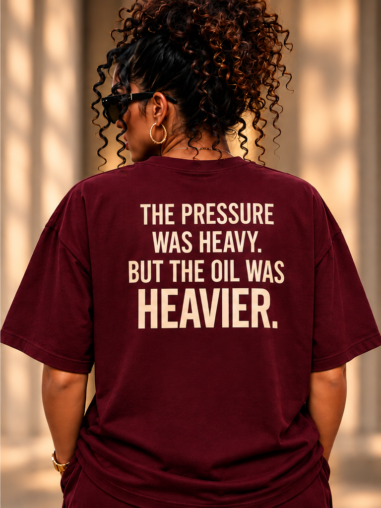 UNSHAKEN T-shirt approved back model photograph