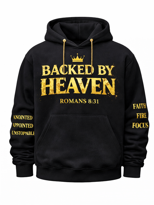 Backed By Heaven – Feared By Hell Prophetic Warfare Hoodie