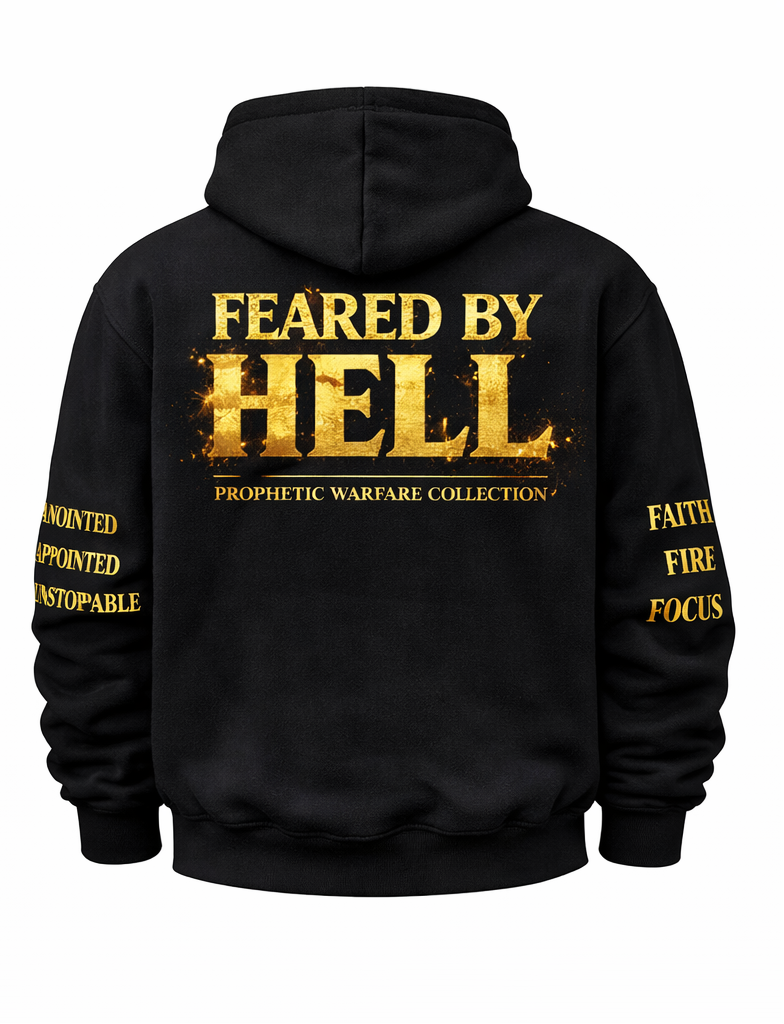 Backed By Heaven – Feared By Hell Prophetic Warfare Hoodie