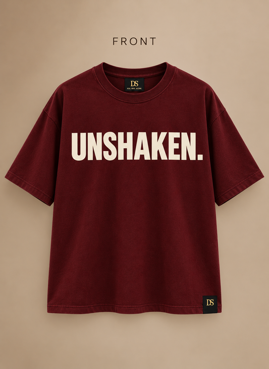 UNSHAKEN. Oversized Tee