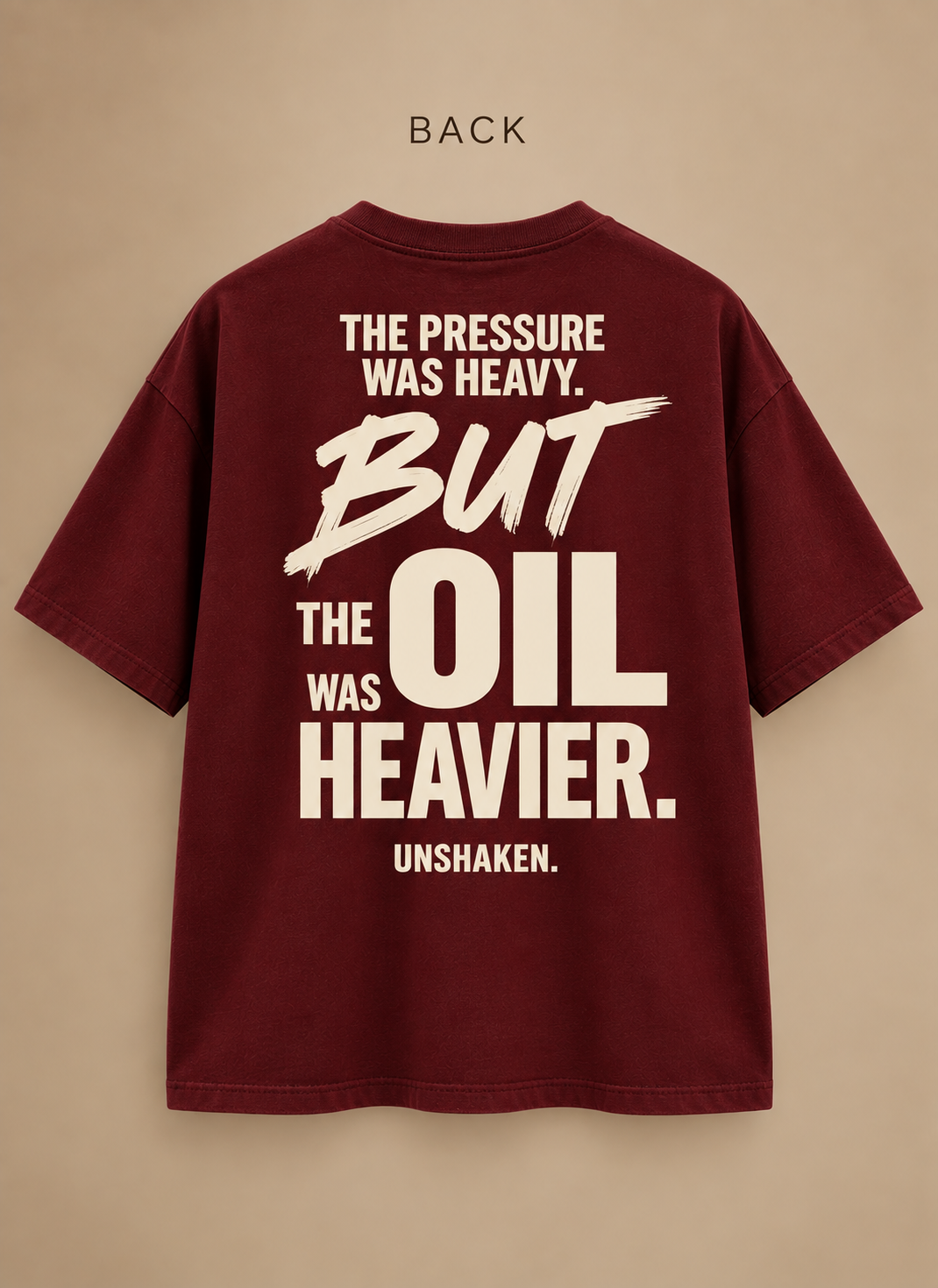 UNSHAKEN. Oversized Tee