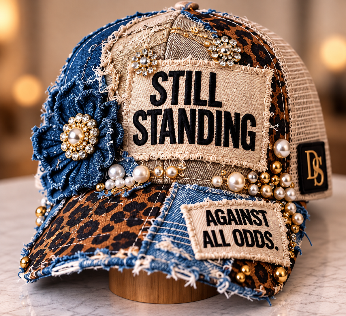 Approved clean product image of STILL STANDING. custom trucker hat