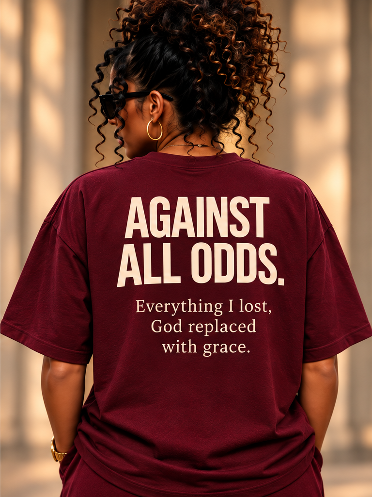 AGAINST ALL ODDS. | Unisex T-Shirt back view