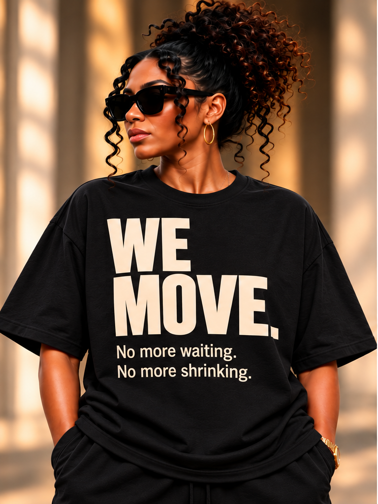 WE MOVE. | Unisex T-Shirt front view